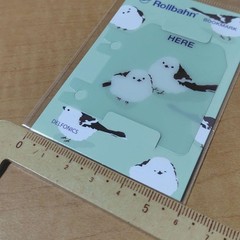 Shima Enaga Bookmark Rollbahn 2.1×2.2in Large Paper Bookmark