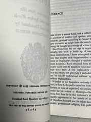 Mind of Napoleon: A Selection of His Written and Spoken Words REPRINT New
