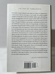 Alan Greenspan The Age of Turbulence Hardcover Book 2007 Economic Insights Polic