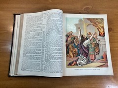 Antique 1891 Holy Bible – Self-Pronouncing Large Family Hardcover – A.J. Holman