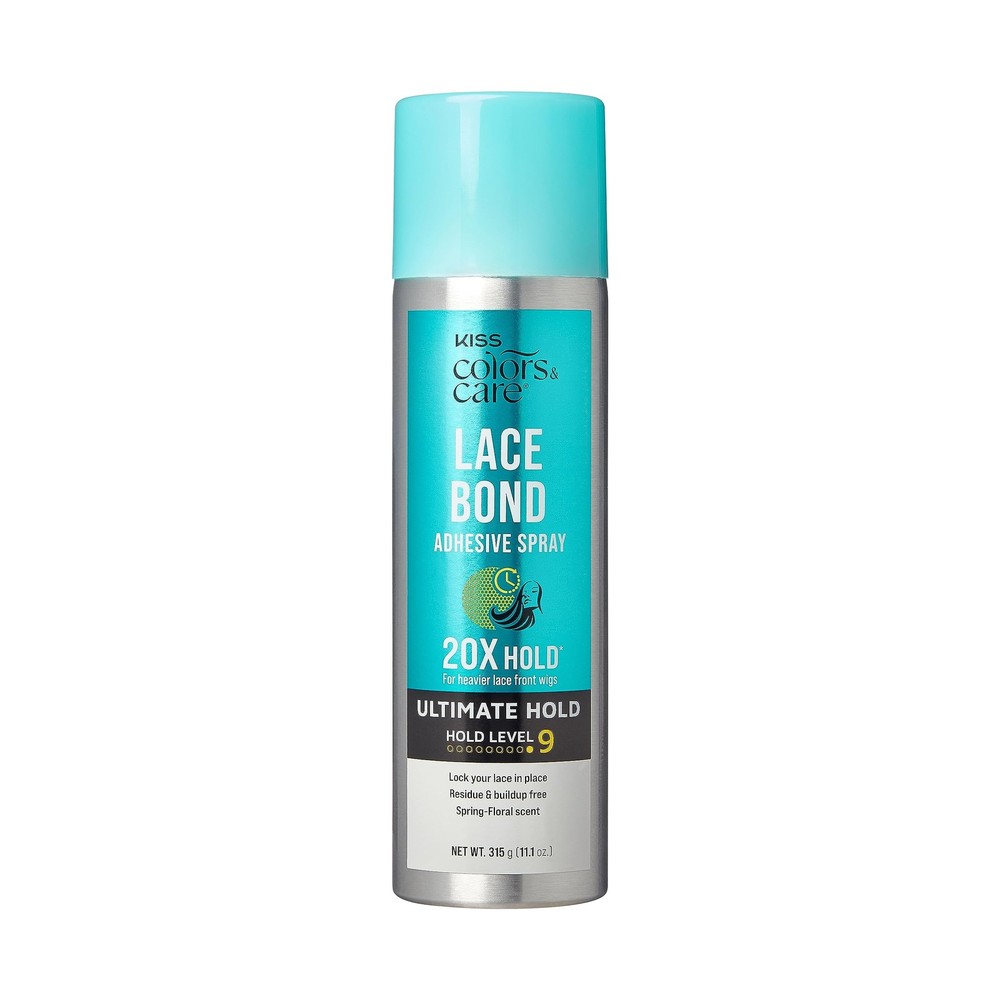 KISS Colors & Care Lace Bond Adhesive Spray Ultimate Hold 11.1 oz. – Clear