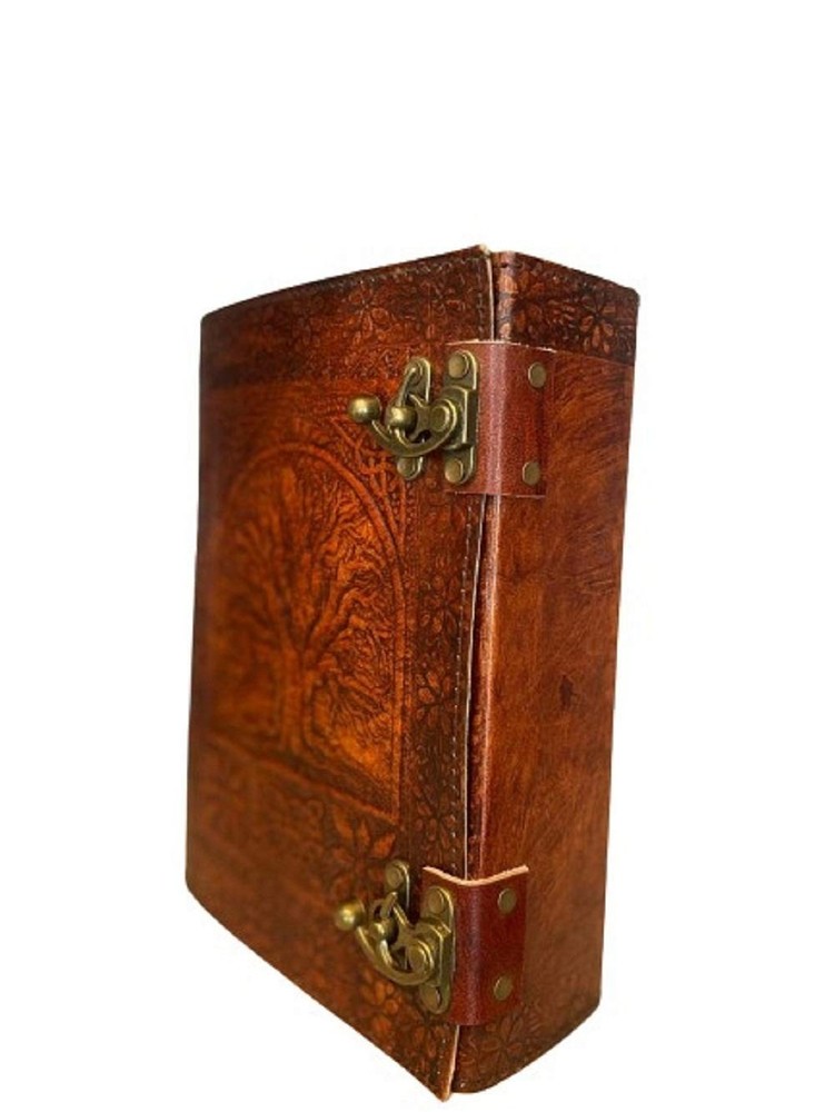 600 pages large tree of life journal | leather journal diary | embossed large…