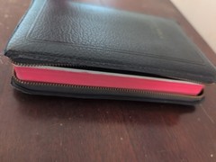 The Holy Bible Black Zipper w/ Cross Vintage Self Pronouncing Ed. World Pub.