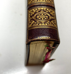 1874 Lesort Heures Dames Chrétiennes Gilt Morocco Leather Silk Binding