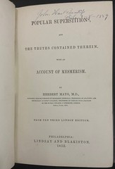 1852 POPULAR SUPERSTITIONS Antique Occult Book MAYO Ghosts, Vampires, Mesmerism