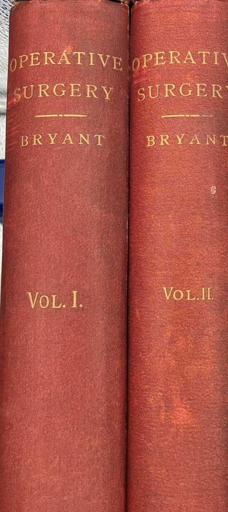 Antique 1900/1901 Two Volume Set Operative Surgery by Joseph D. Bryant, M.D.