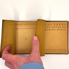34 Antique Little Leather Library Books 1920s MARY PICKFORD SIGNED Book Error