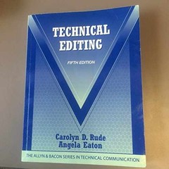 Technical Editing (The Allyn & – Paperback, by Rude Carolyn; Eaton – Acceptable