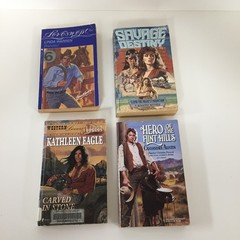Lot of 4 Western Romance Paperbacks Bittner Austin Eagle Warren