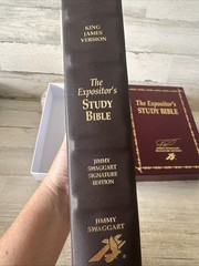 Bible KJV The Expositor Study Bible GENUINE LEATHER Jimmy Swaggart No Signature