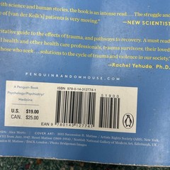 The Body Keeps the Score Bessel van der Kolk 2015 Paperback Trauma Healing