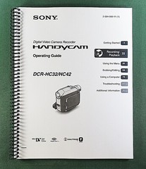 Sony DCR-HC32/HC42 Instruction Manual: 123 Pages & Protective Covers!