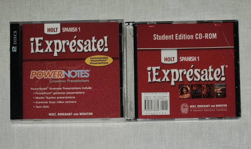 Holt Spanish 1 EXPRESATE! Student Edition + Power Notes Grammar CD-ROM’s New