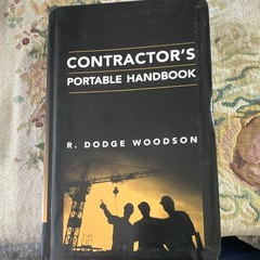 Contractors Portable Handbook R Dodge Woodson 1998 Paperback Construction Book