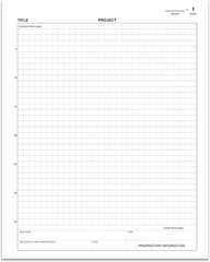 Lab Notebook – 168 Pages .25” Grid Format, 8 7/8” x 11 1/4”, Blue Cover, S…