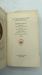 The Five-Foot Shelf of Books: The Harvard Classics Blaise Pascal Hardcover 1910