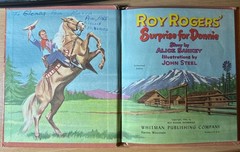 Classic Roy Rogers’ Surprise For Donnie book – Whitman Publishing Vintage 1954