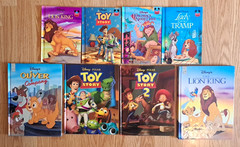 Lot of 8 Disney Children’s Books HC Lion King, Toy Story, Lady Tramp, Oliver & C