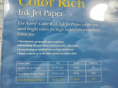 Avery Color Rich/Matte Coated Inkjet Paper 98 Bright 28LB 80Sheets 8.5″ x 11″
