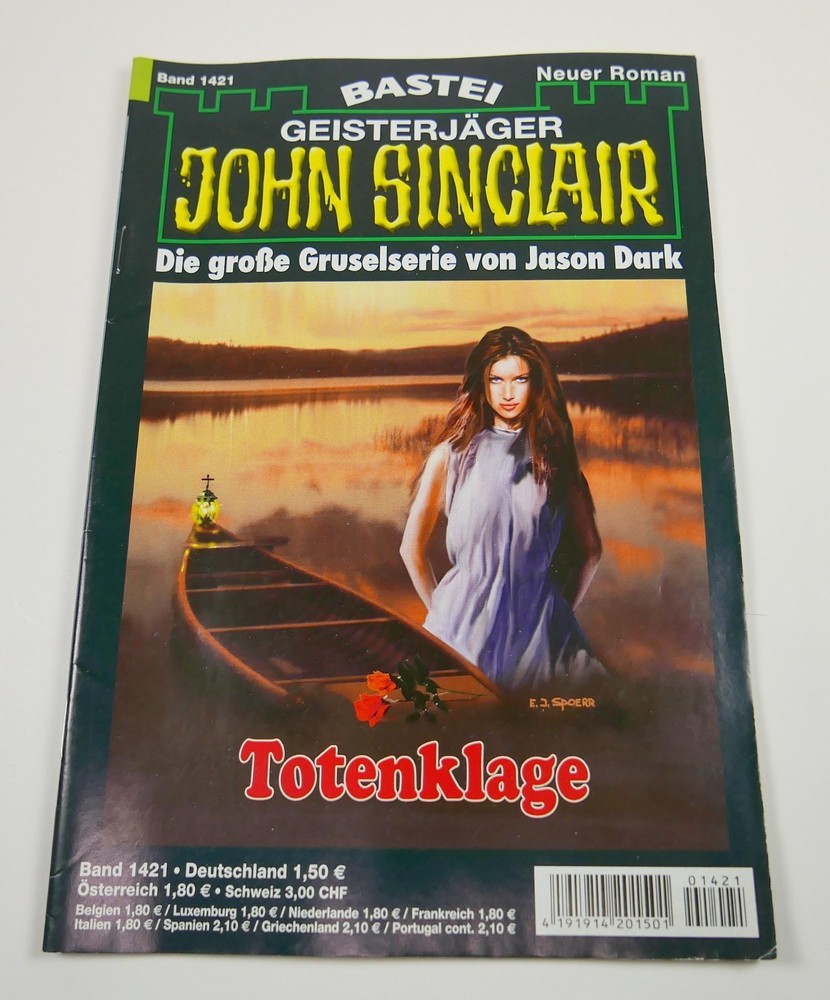 John Sinclair from Jason Dark German 1421 Totenklage Roman Booklets