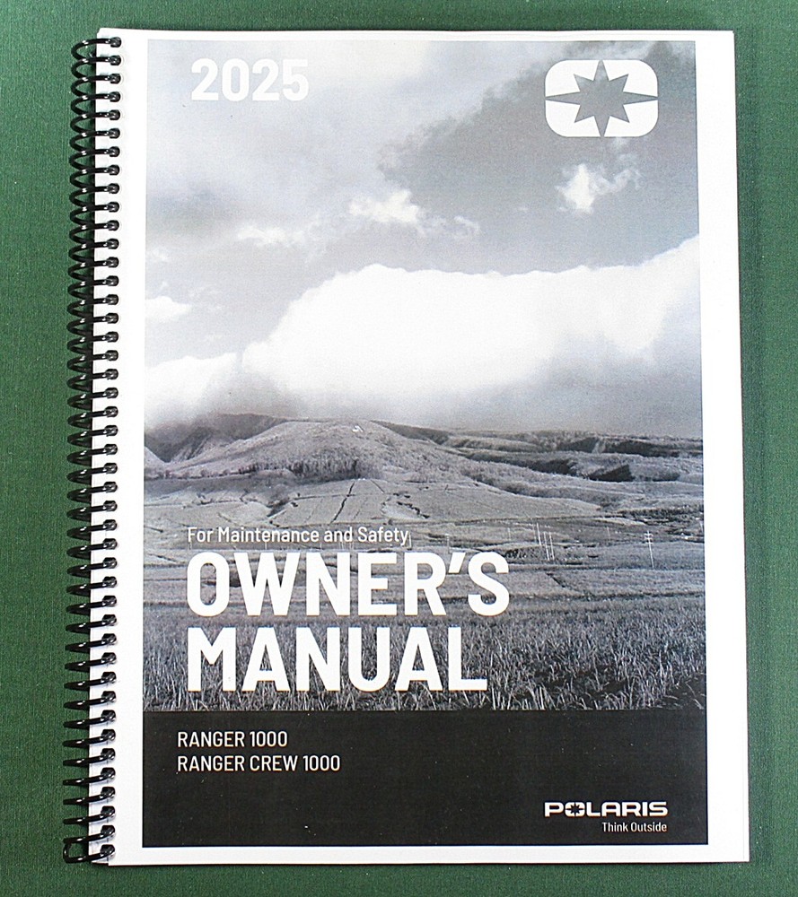 2025 Polaris Ranger 1000 EPS Owner’s Manual: 192 Pages & Protective Covers!