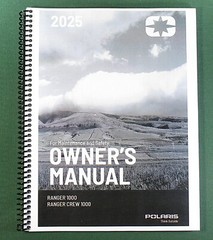2025 Polaris Ranger 1000 Owner’s Manual: 192 Pages & Protective Covers!
