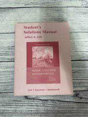 Student Solutions Manual for Basic …, Hestwood, Diana