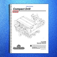LAND PRIDE 3P806NT Compact Drills Operators Manual 2024 – WIRE BOUND – COVERS