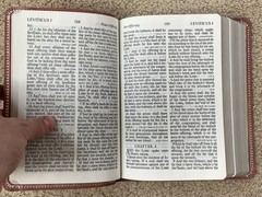 Nelson Personal Size Giant Print Bible King James Version Bonded Leather VG++