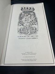 Tony Ciavarro 101 Half Sleeves Tattoo Art Book 2nd Printing 2005 14″x8.5″x3/4″