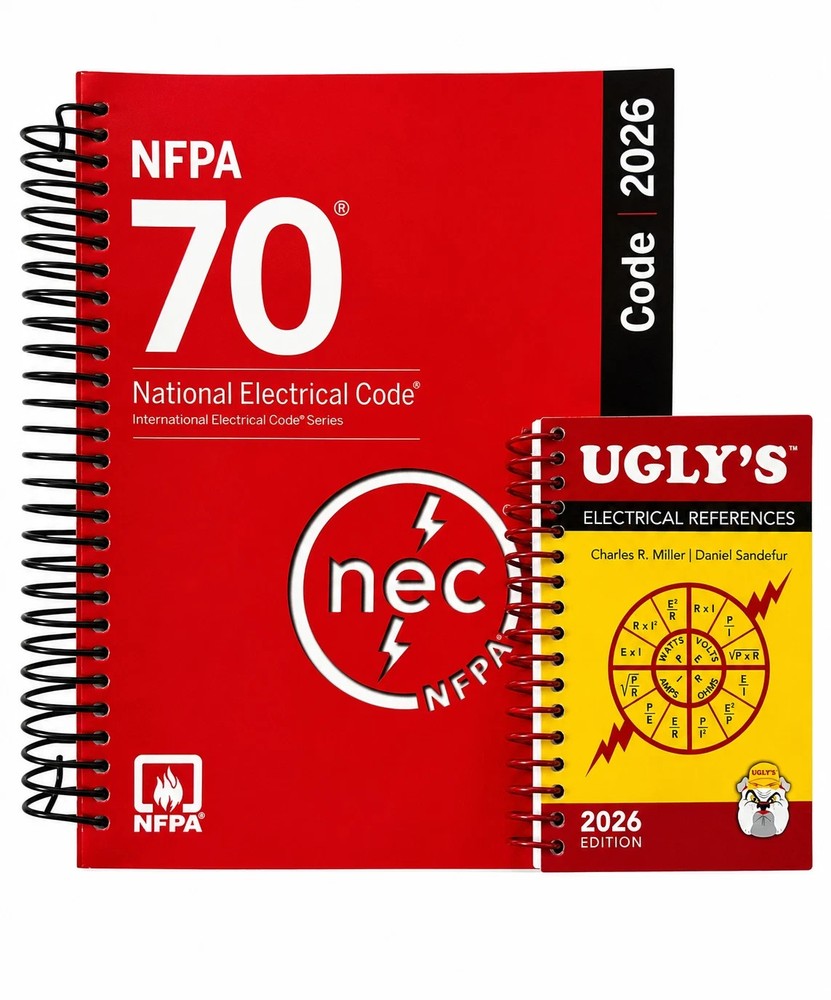 NEC National Electrical Code 2026 Spiral bound NFPA 70 & Ugly’s Reference