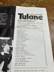 1973 LSU Tigers vs Tulane Green Wave Football Program See Pictures