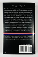 ESSAYS 1993-2017 by Wendell Berry 2019 SIGNED Library of America #317 HC/DJ VG