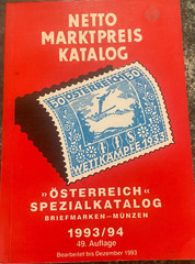 Netto Marktpreis Katalog – Österreich Spezialkatalog 1993/94, 301 pages. VG
