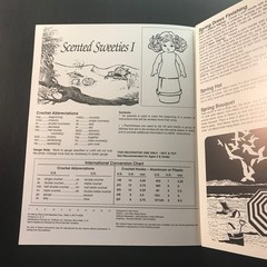 Scented Sweeties I Fibre-Craft Crochet Pattern FCM351 1993 Doll Dress