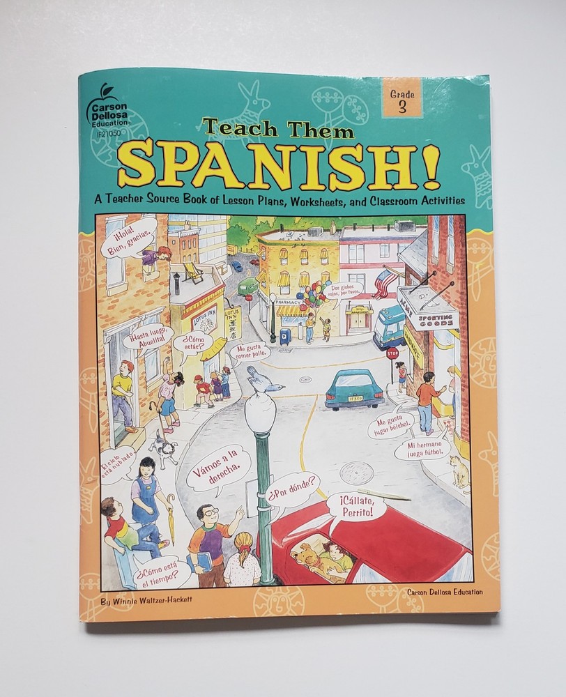Teach Them Spanish Grade 3, lessons, worksheets & activities (Brand New)