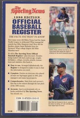 1996 The Sporting News Baseball Register, HOFer Greg Maddux on the cover