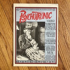 Psychootronic Video Issue 1 1989 Magazine Cult Movie Horror Film Clive Barker