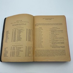 WHITMAN Holy Bible KJV Self Pronouncing Red Edges Black Hardcover Vintage Book