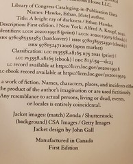 A Bright Ray of Darkness Ethan Hawke HC/DJ 1st Edition 1st Printing