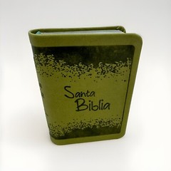 Mini Biblia tamano bolsillo Reina Valera 1960 Piel Imitación Verde