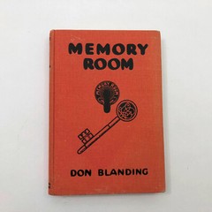Don Blanding / Memory Room 1938 Hardcover 8.75×5.25x.75 inches