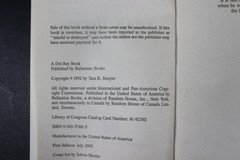 Lightwing Tara K. Harper 1992 First Edition Science Fiction Del Rey Ballantine