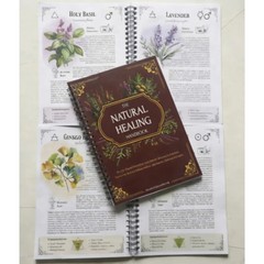 Natural Healing Handbook Herbal Remedies Spiral Notebook Plant Lovers Book