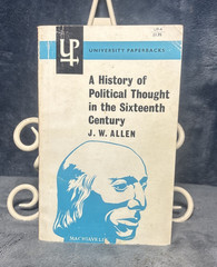 A History of Political Thought in the 16th Century J W Allen PB 1960 Vintage