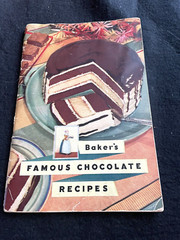 Vintage Bakers Famous Chocolate Recipes 1936 Cookbook