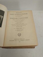 Antique 1928 Webster’s New International Dictionary G & C Merriam Company
