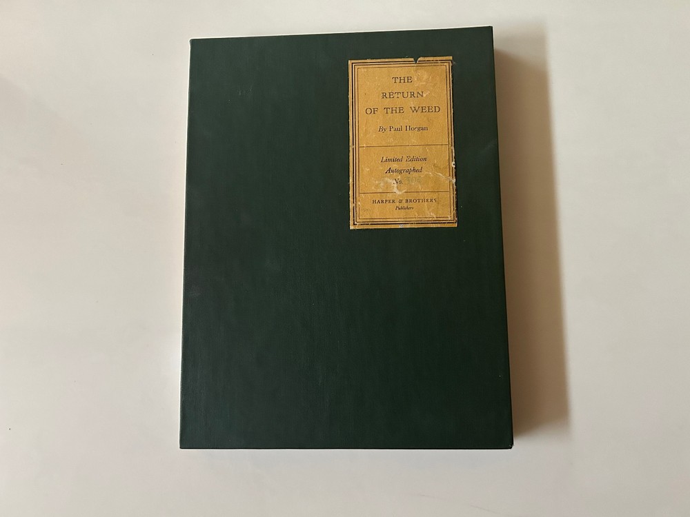 Return of the Weed. Paul Horgan. SIGNED! Ltd Edition #304/350 w/DJ & Slipcase