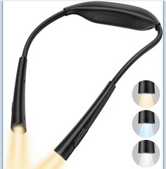 Lamicall 3.4oz Book Light for Neck w/ Bendable Arms, 70 Hrs Runtime, NEW in box
