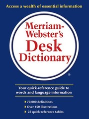 Merriam-Webster’s Desk Dictionary – Hardcover By Merriam-Webster – VERY GOOD